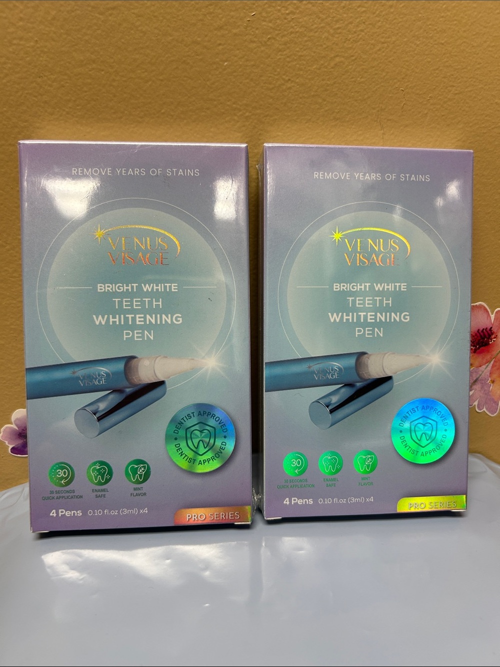 2 X Bright White Teeth Whitening Pens-4 per box